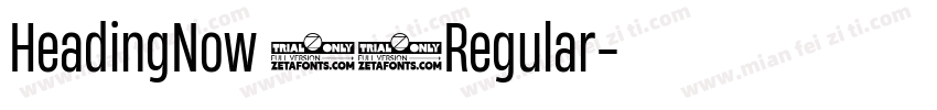 HeadingNow 34Regular字体转换